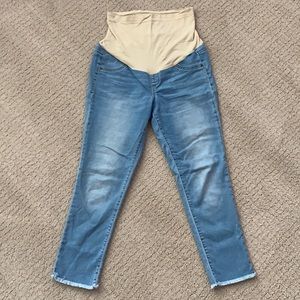 Maternity Jeans Raw Hem